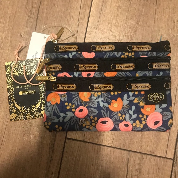 Lesportsac Handbags - LE Rifle Paper Co. Lesportsac Multi pocket Pouch